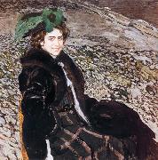 Alexander Yakovlevich GOLOVIN Actress of E.A painting
